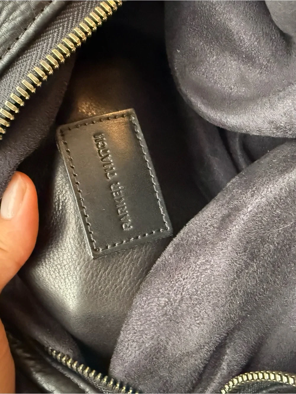 Parker Thatch Maurice Hobo - Black broken-in leather
